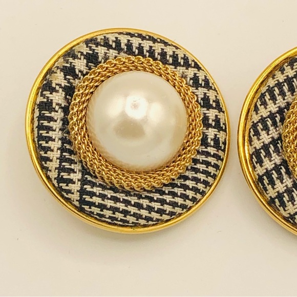 Vintage 80s Statement Earrings - Picture 2 of 5